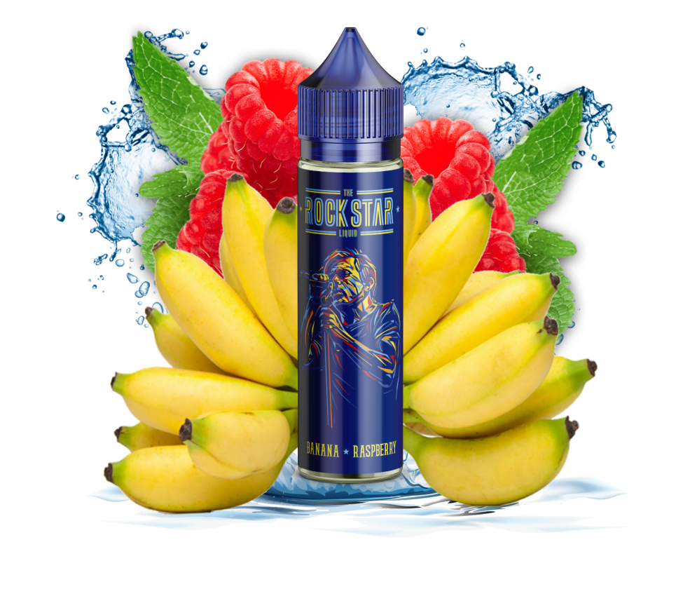 THE ROCKSTAR - BANANA RASPBERRY 50/60ML 0MG